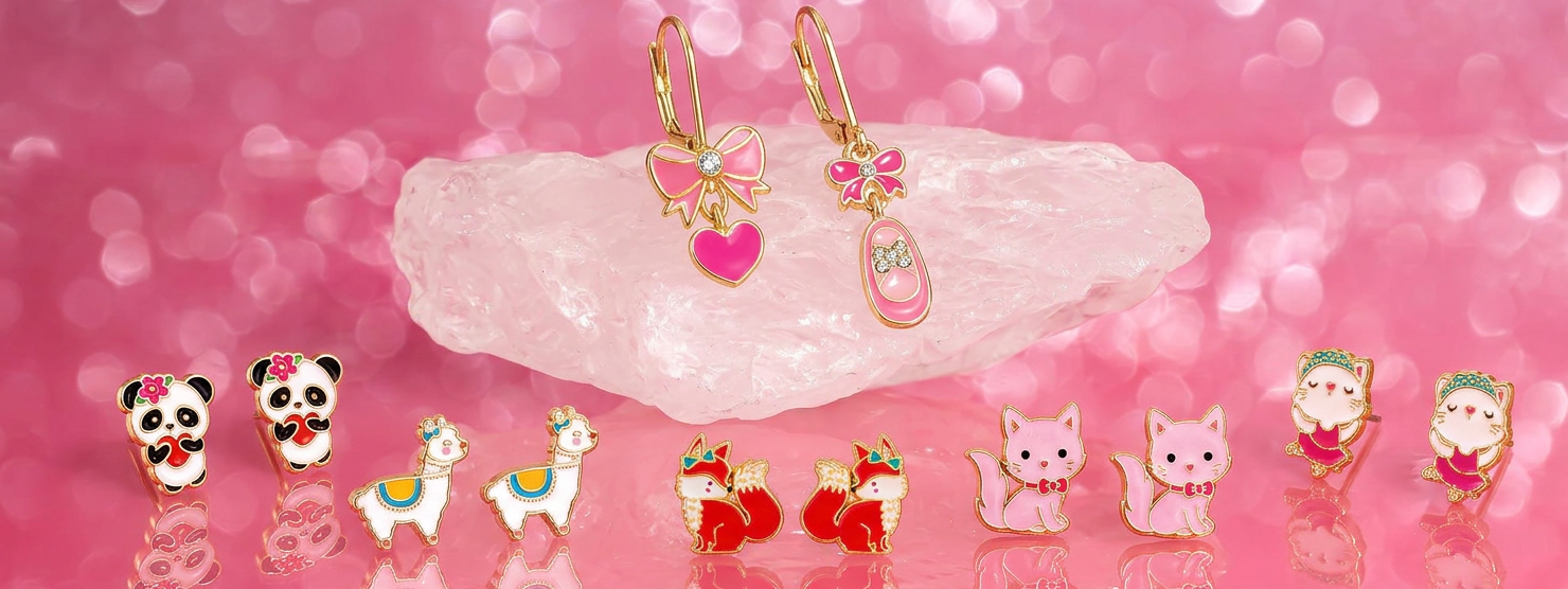 Bold statement earrings and leverback dangle earrings for girls and teens in Canada by Girl Nation Canada