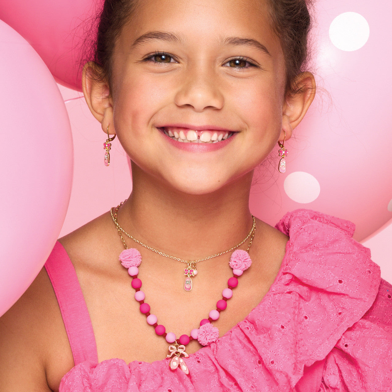 Graceful Crystal Ballet Shoe leverback earrings for kids, a beautiful gift for your daughter. Secure leverback design ensures they stay put during dance and school.