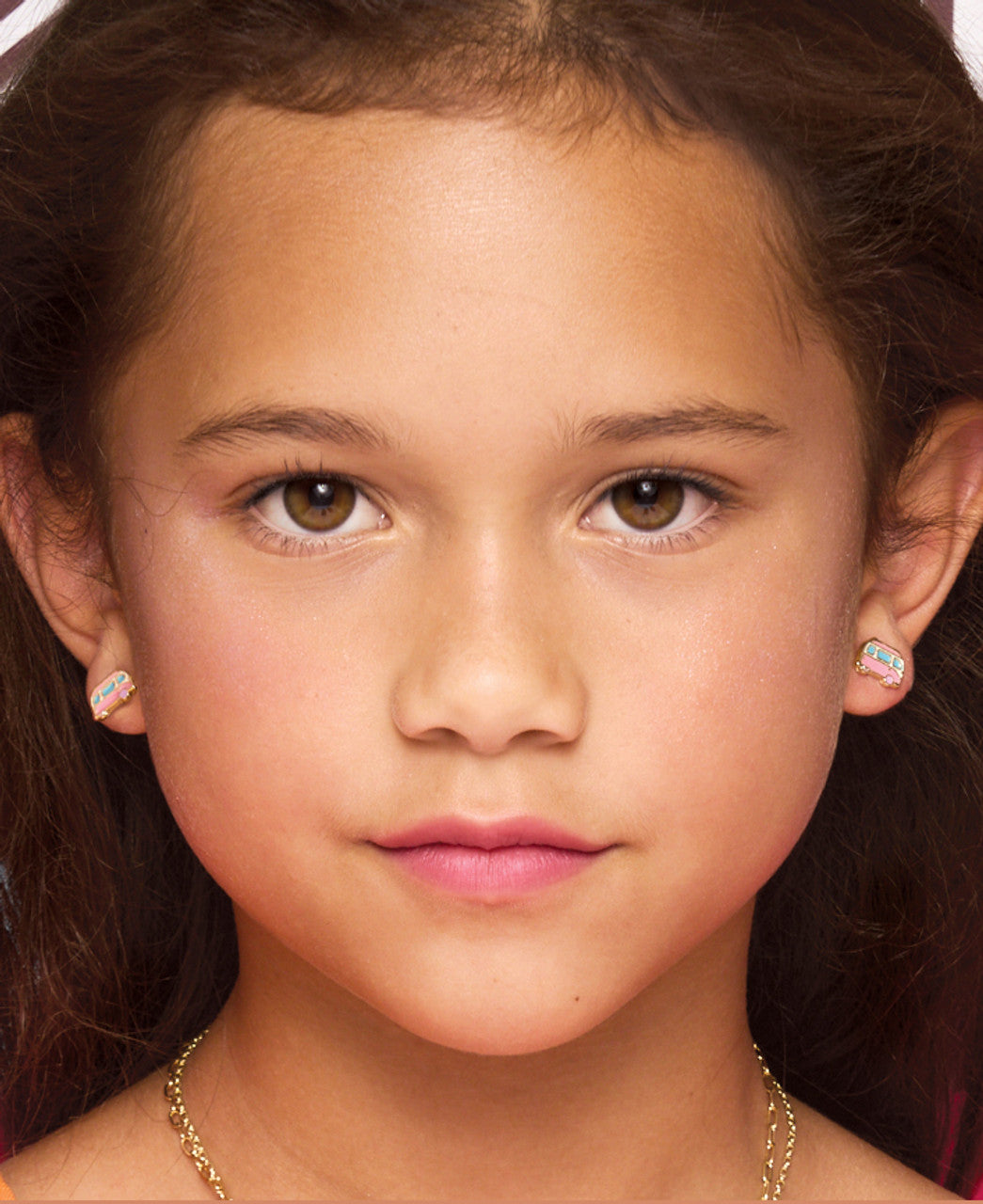 Detailed view of the camper design and the pressure-free clip back, providing an irritation-free fit for unpierced ears.