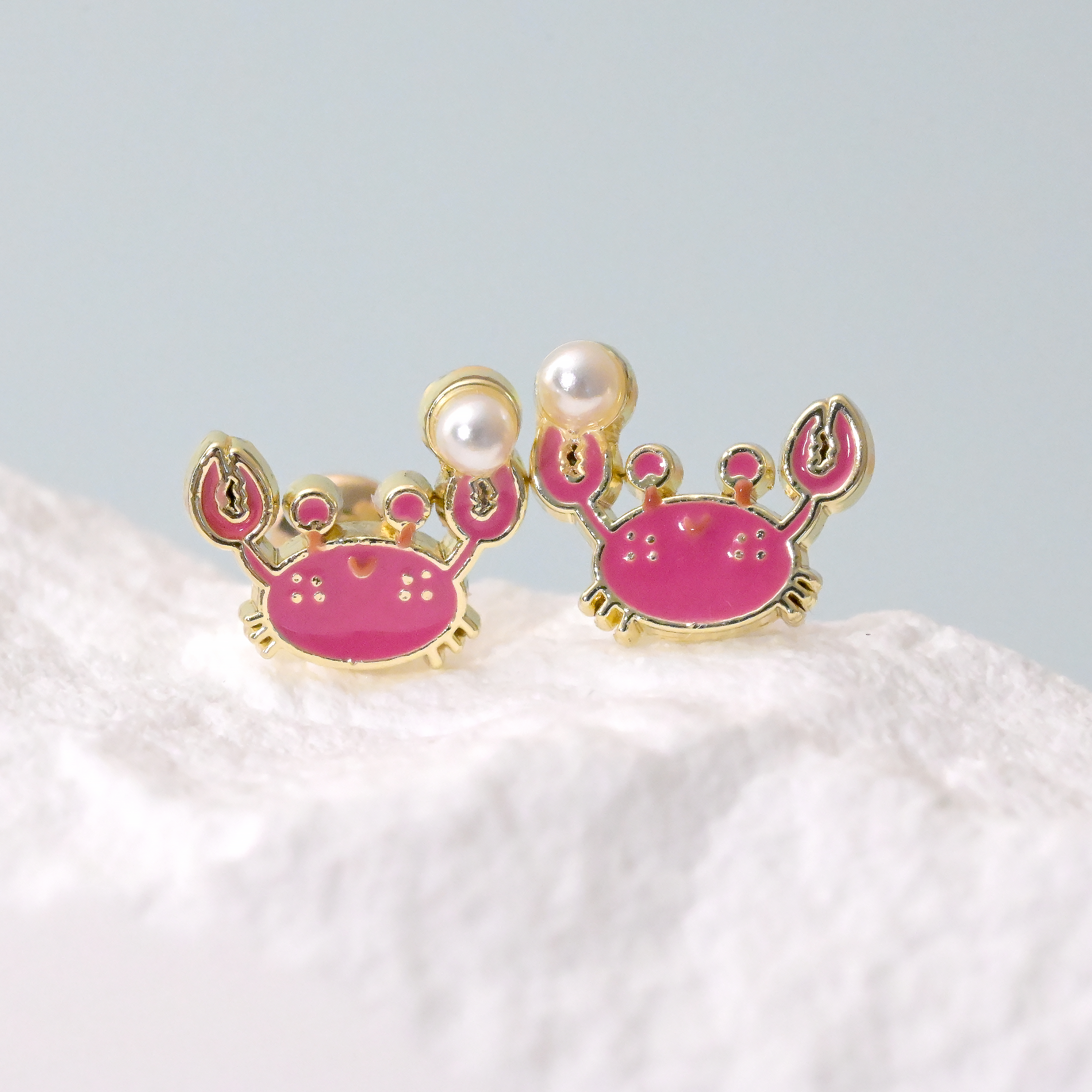 Kids Hypoallergenic Stud Earrings | Happy Crab