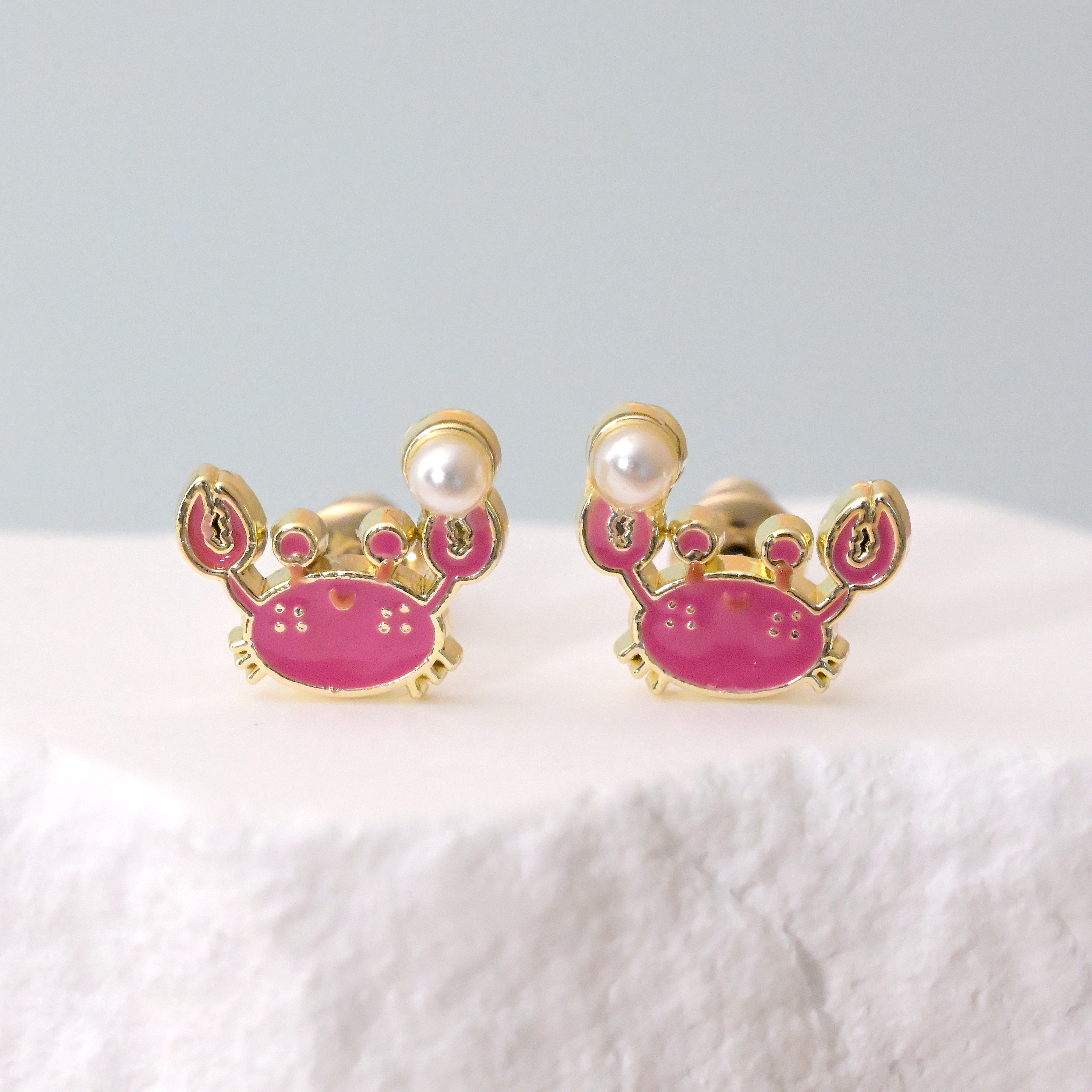Kids Hypoallergenic Stud Earrings | Happy Crab