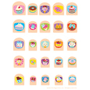 Close-up of the scented candy nail decals. A no-mess mani solution for toddlers and young girls. Safe, non-toxic, and perfect for back-to-school gifts or Easter baskets for daughters