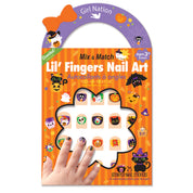 Festive scented holiday nail stickers for kids, including 25 festive designs for Christmas or Halloween. The ultimate holiday stocking stuffer for your granddaughter featuring a safe, sweet scent.