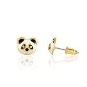 Adorable Panda Cutie bear stud earrings for kids, a perfect Easter or holiday gift for your granddaughter. Featuring a secure safety back and skin-safe surgical steel.