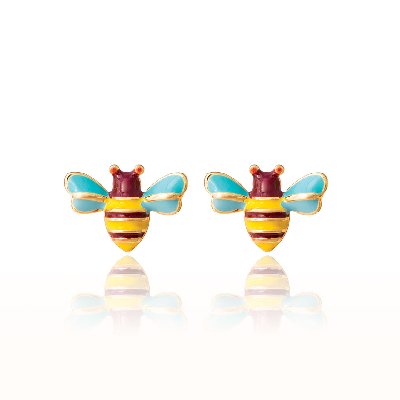 Easter gift buzzing bee earrings for girls. Hypoallergenic kids earrings and perfect Easter basket stuffer by Girl Nation Canada.