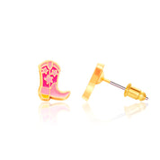 Whimsical western-themed jewelry gift set for daughters, perfect as a back-to-school reward or a milestone birthday surprise. Three pairs of comfortable and secure stud earrings featuring lead-free and cadmium-free materials for daily wear.