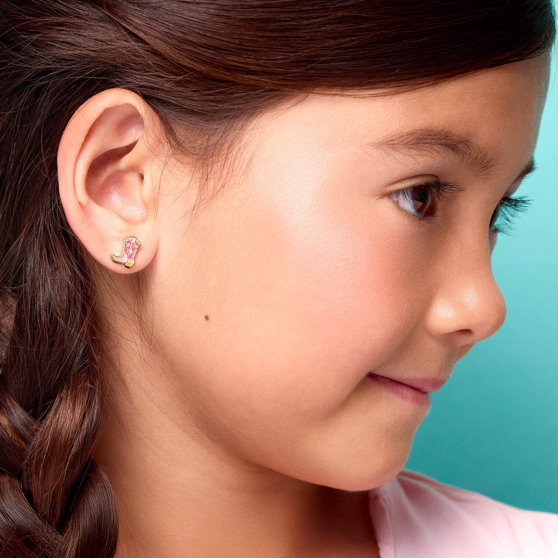 Kids Hypoallergenic Stud Earrings | Boot 'Scootin Cutie