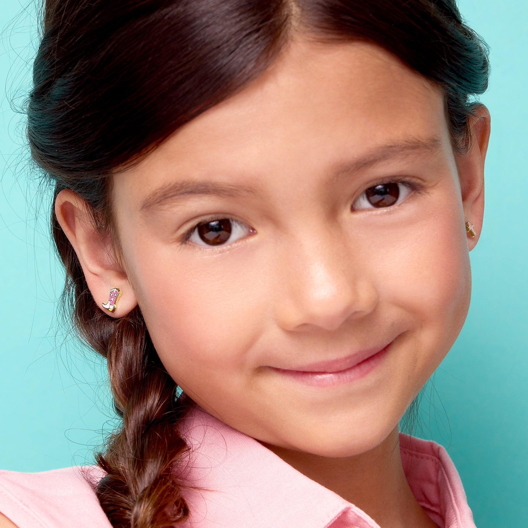 Kids Hypoallergenic Stud Earrings | Boot 'Scootin Cutie