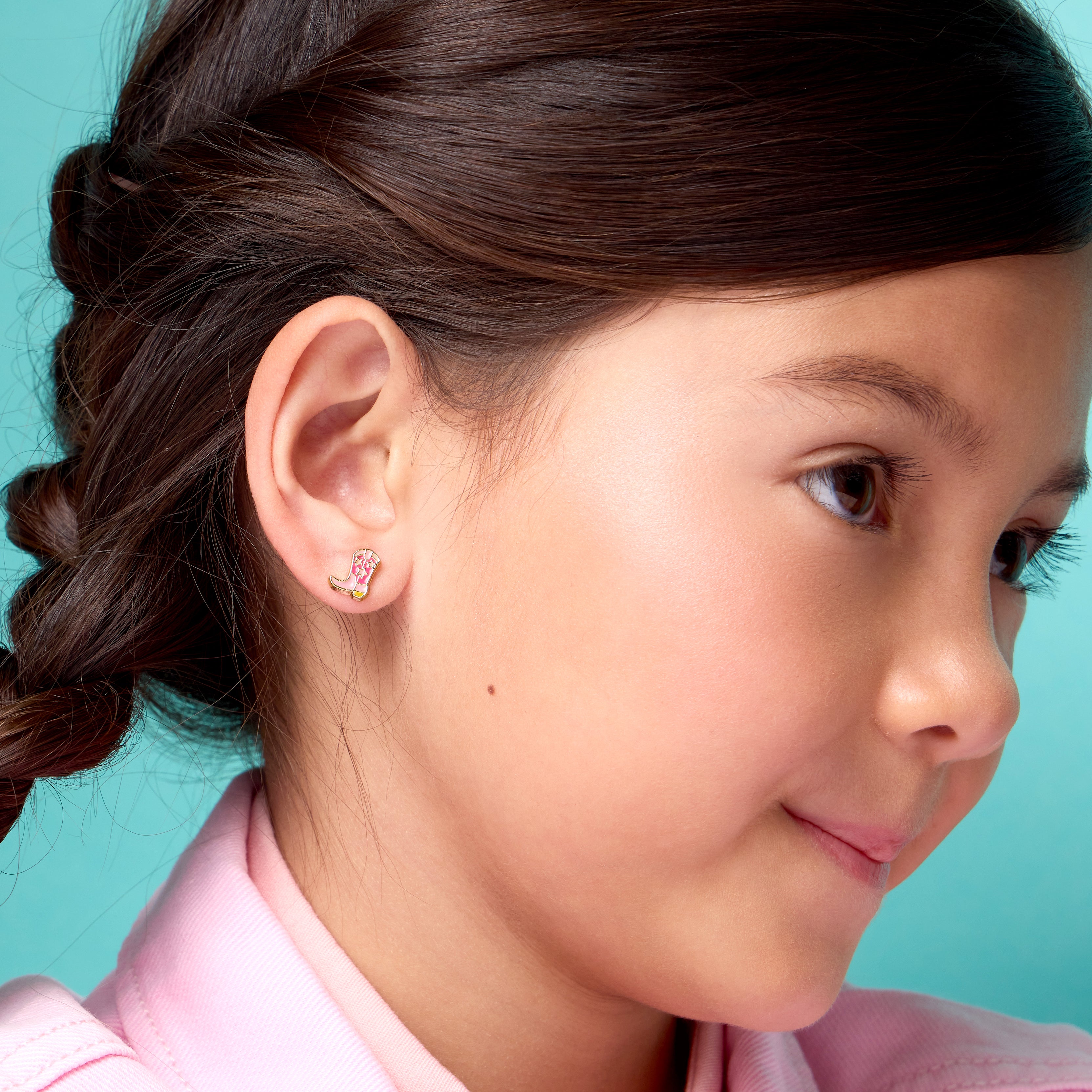 Kids Hypoallergenic Stud Earrings | Boot 'Scootin Cutie