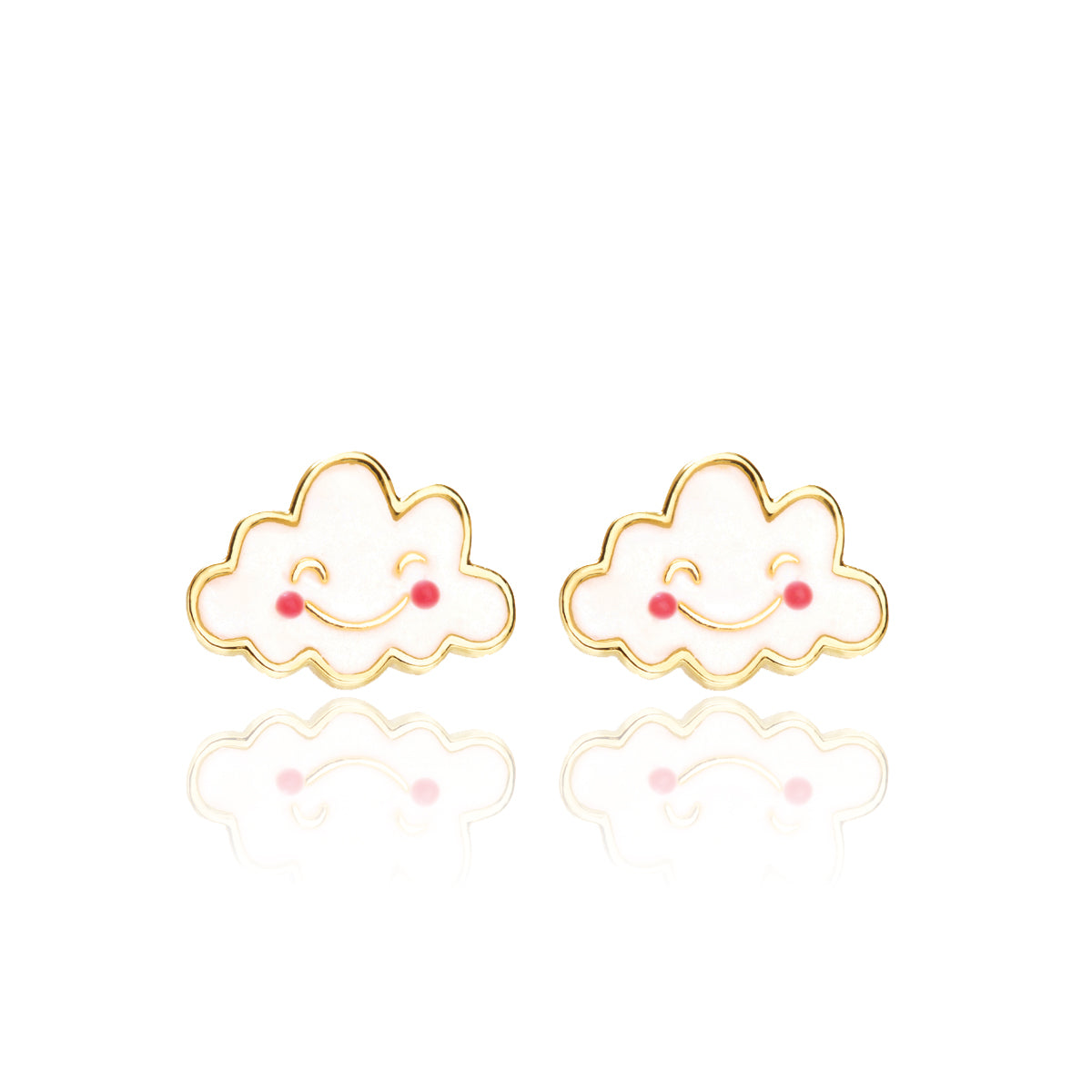 Easter gift cloud earrings for girls. Hypoallergenic kids earrings and perfect Easter basket stuffer by Girl Nation Canada.