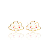 Easter gift cloud earrings for girls. Hypoallergenic kids earrings and perfect Easter basket stuffer by Girl Nation Canada.