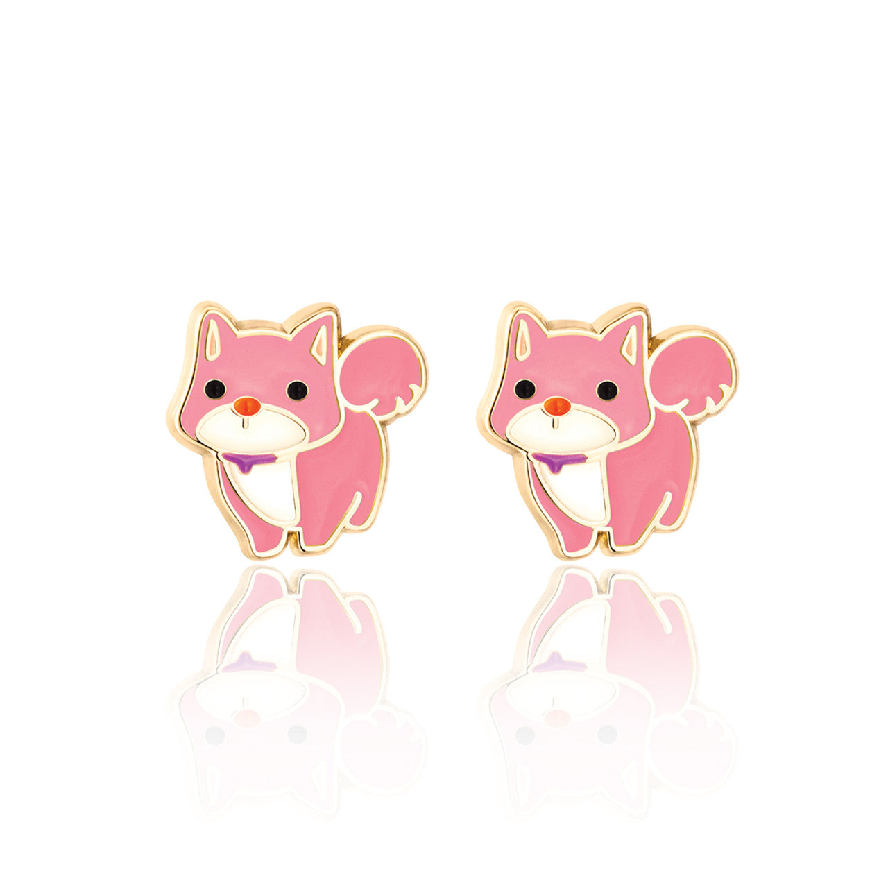 Easter gift corgi dog earrings for girls. Hypoallergenic kids earrings and perfect Easter basket stuffer by Girl Nation Canada.