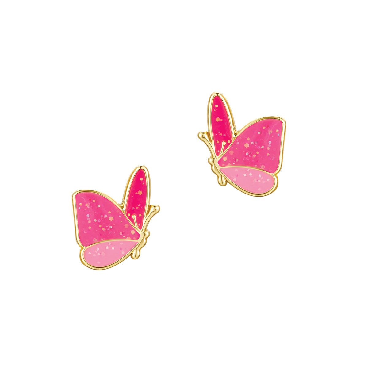 Kids Clip-on Earrings | Easter Glitter Butterfly