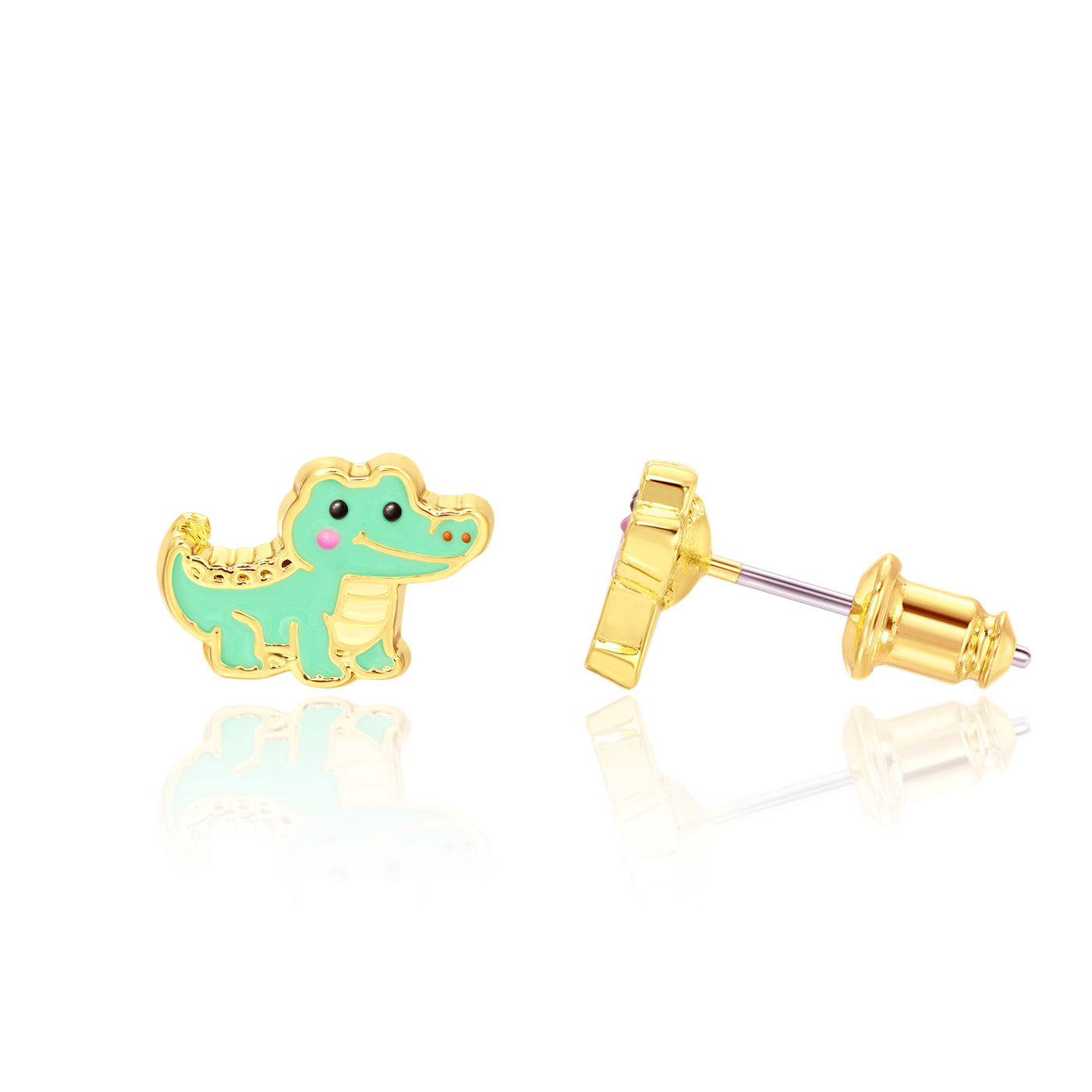Kids Hypoallergenic Stud Earrings | After Awhile, Crocodile