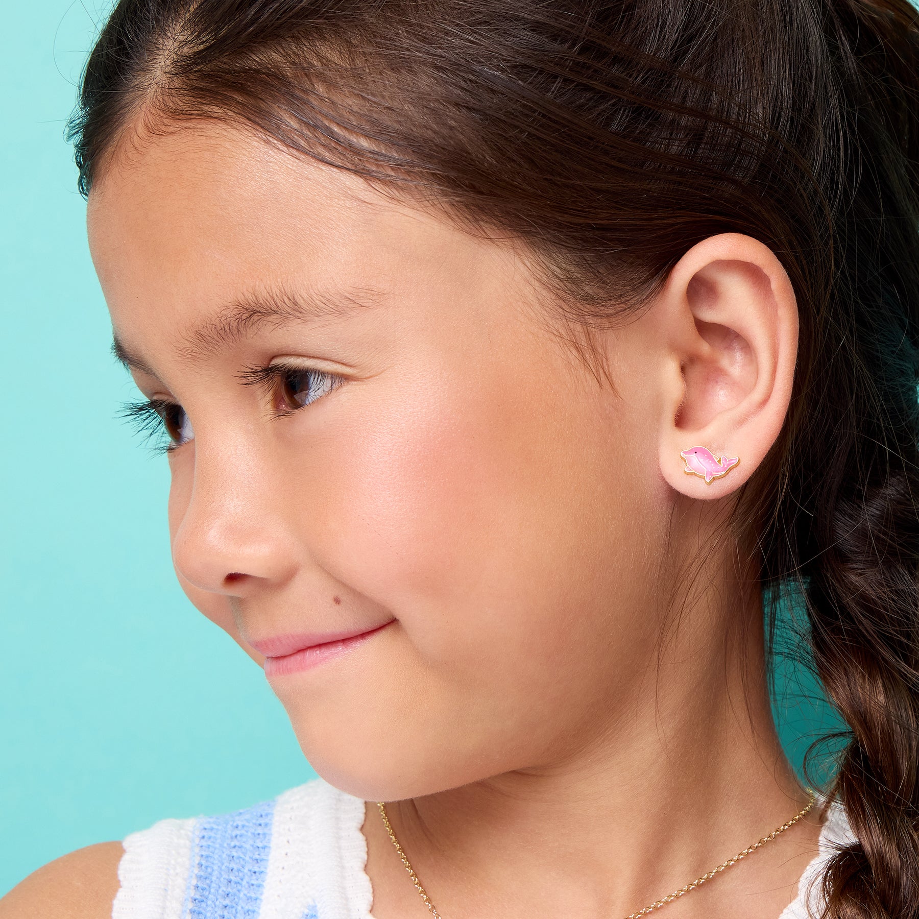 Kids Hypoallergenic Stud Earrings | Dazzling Dolphin