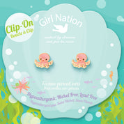 Macro shot of the octopus design and the comfortable clip that ensures safety and style for children throughout the day.