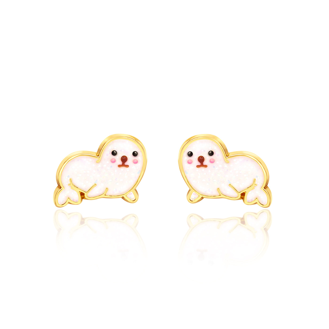 KIds Hypoallergenic Stud Earrings | Sealed with a Kiss | Seal