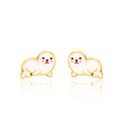 KIds Hypoallergenic Stud Earrings | Sealed with a Kiss | Seal