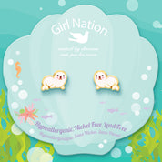 KIds Hypoallergenic Stud Earrings | Sealed with a Kiss | Seal