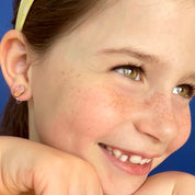 Delicious Ice Cream clip-on earrings for kids, designed with a hypoallergenic finish and a secure, pain-free clip. A delightful gift for sensitive ears.