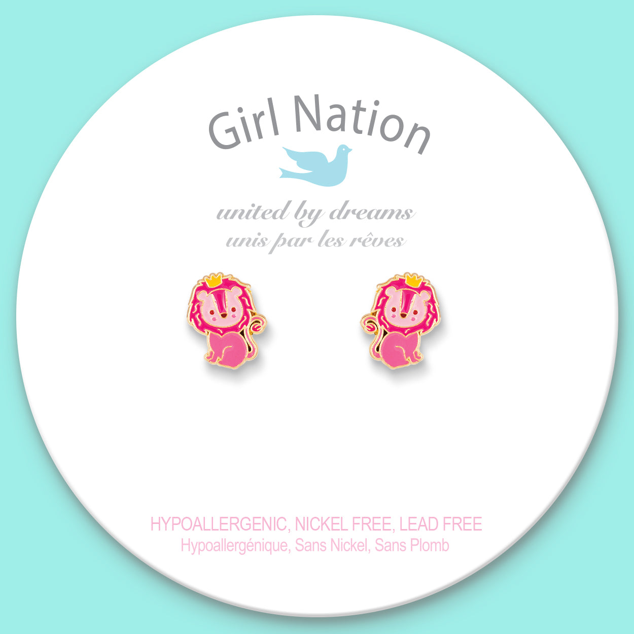 Kids Clip-on Earrings | Little Lion King