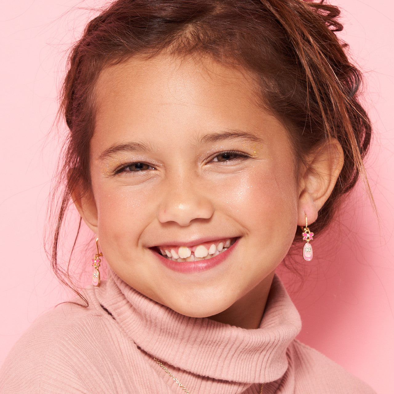 Graceful Crystal Ballet Shoe leverback earrings for kids, a beautiful gift for your daughter. Secure leverback design ensures they stay put during dance and school.