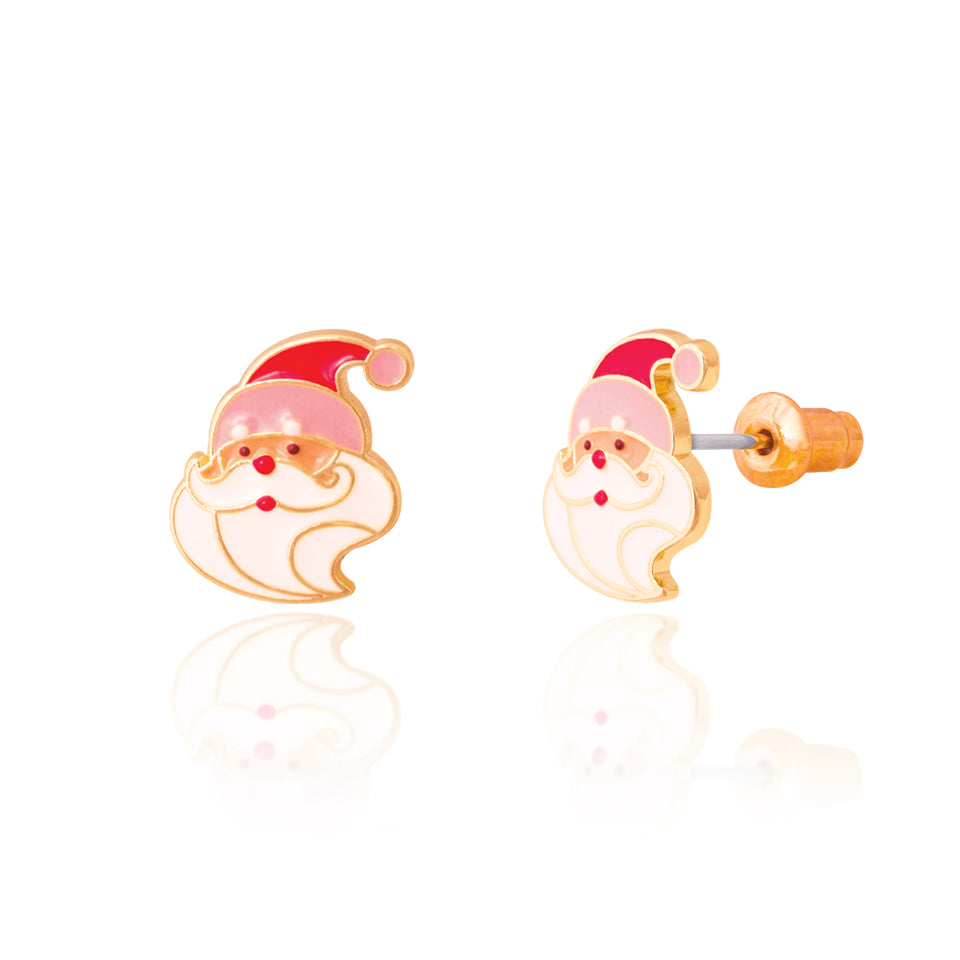 Holly Jolly Santa Stud Earrings