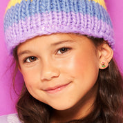 Detailed shot of the reindeer stud earrings showing the secure-lock back that prevents loss. Family-approved and nickel-free, making it a safe choice for children's ears.