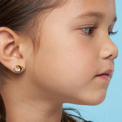 Adorable Sushi Time clip-on earrings for kids, featuring a stay-on secure clip and a lightweight, pain-free design.