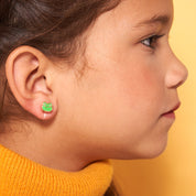 Kids Hypoallergenic Stud Earrings | Easter Fancy Frog