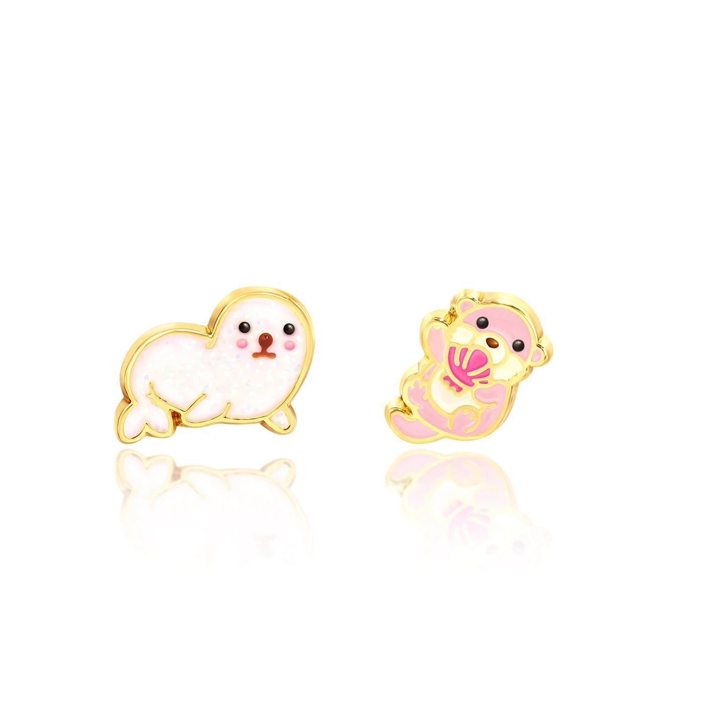 The Perfect Pair | Seal & Sea Otter Earrings