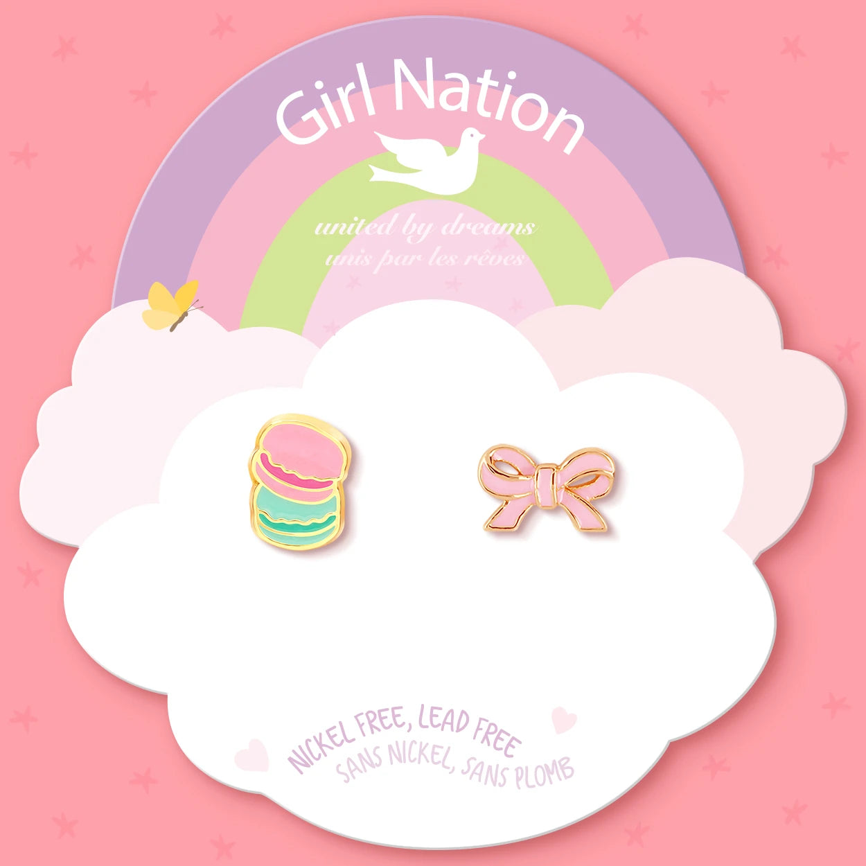 The Perfect Pair | Macaron & Pink Bow Earrings