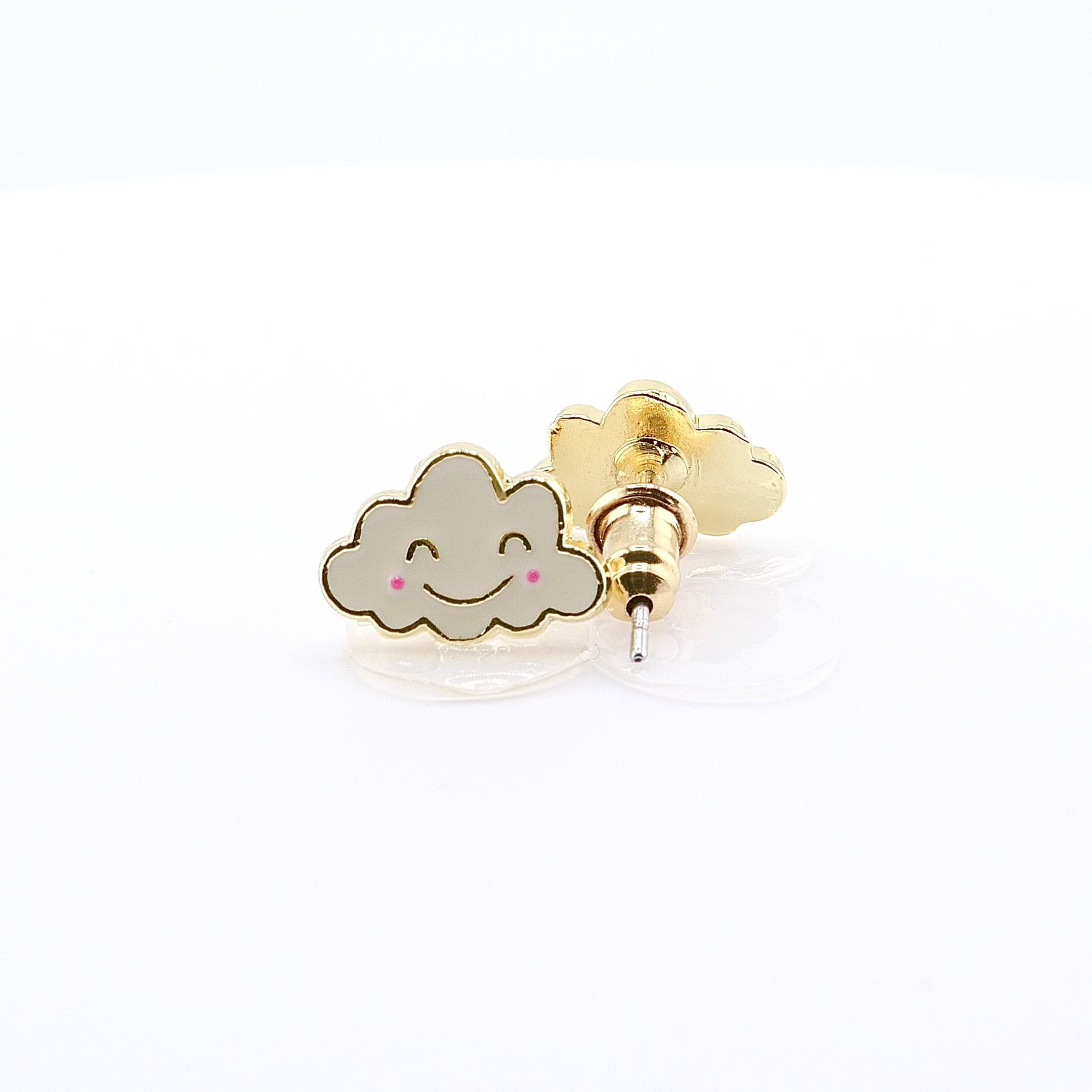 Kids Hypoallergenic Stud Earrings | Easter Happy Skies Cloud