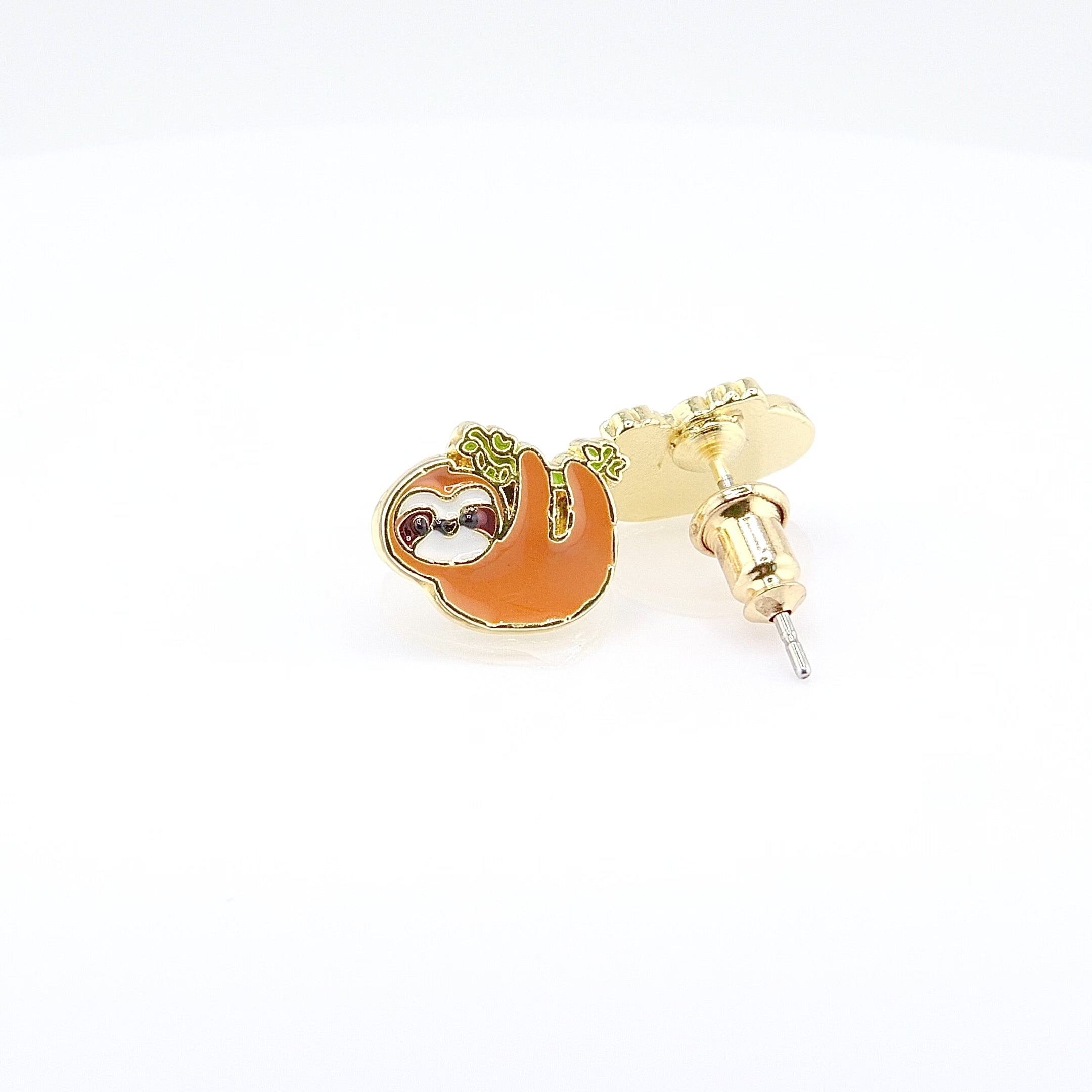 Kids Hypoallergenic Stud Earrings | Sloth (Take It Slow)