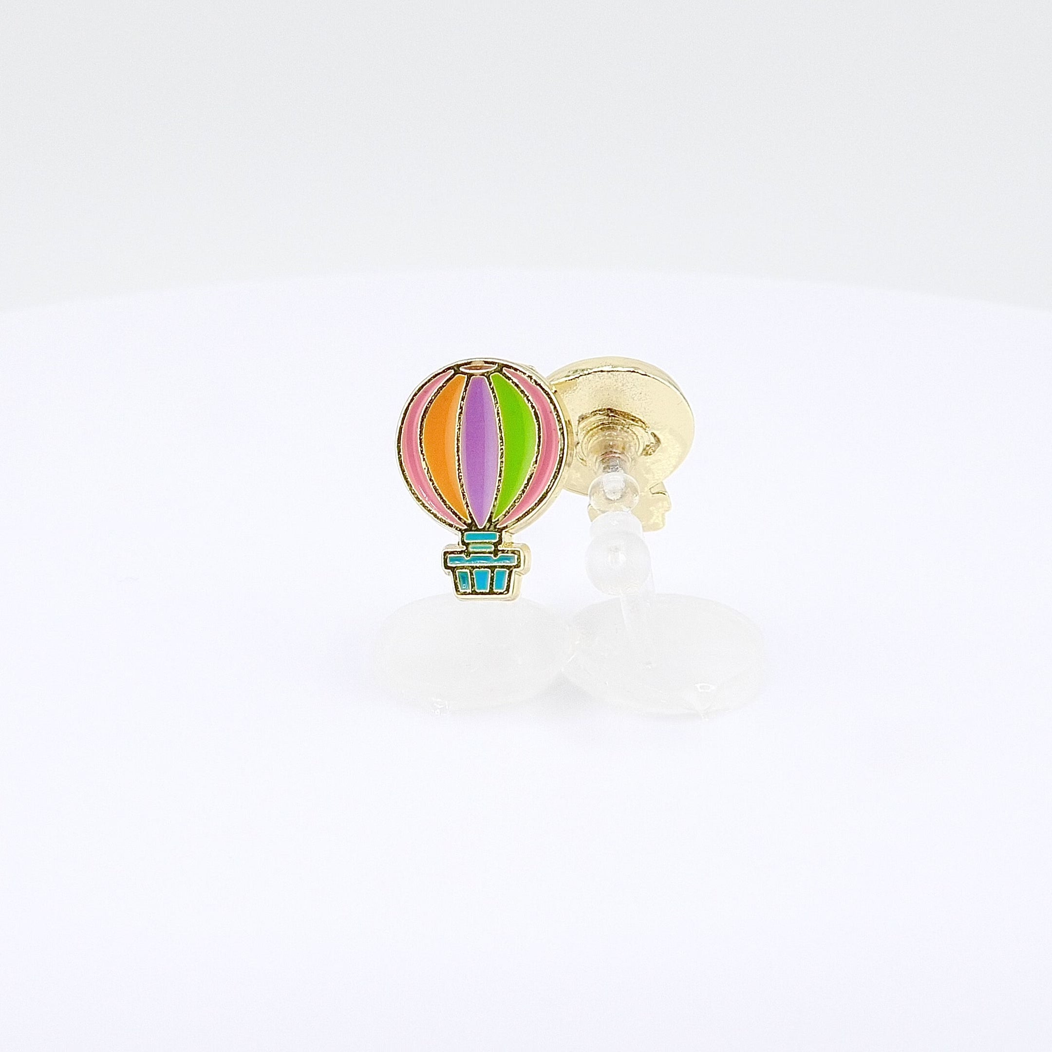 Kids Clip-on Earrings | Easter Hot Air Balloon