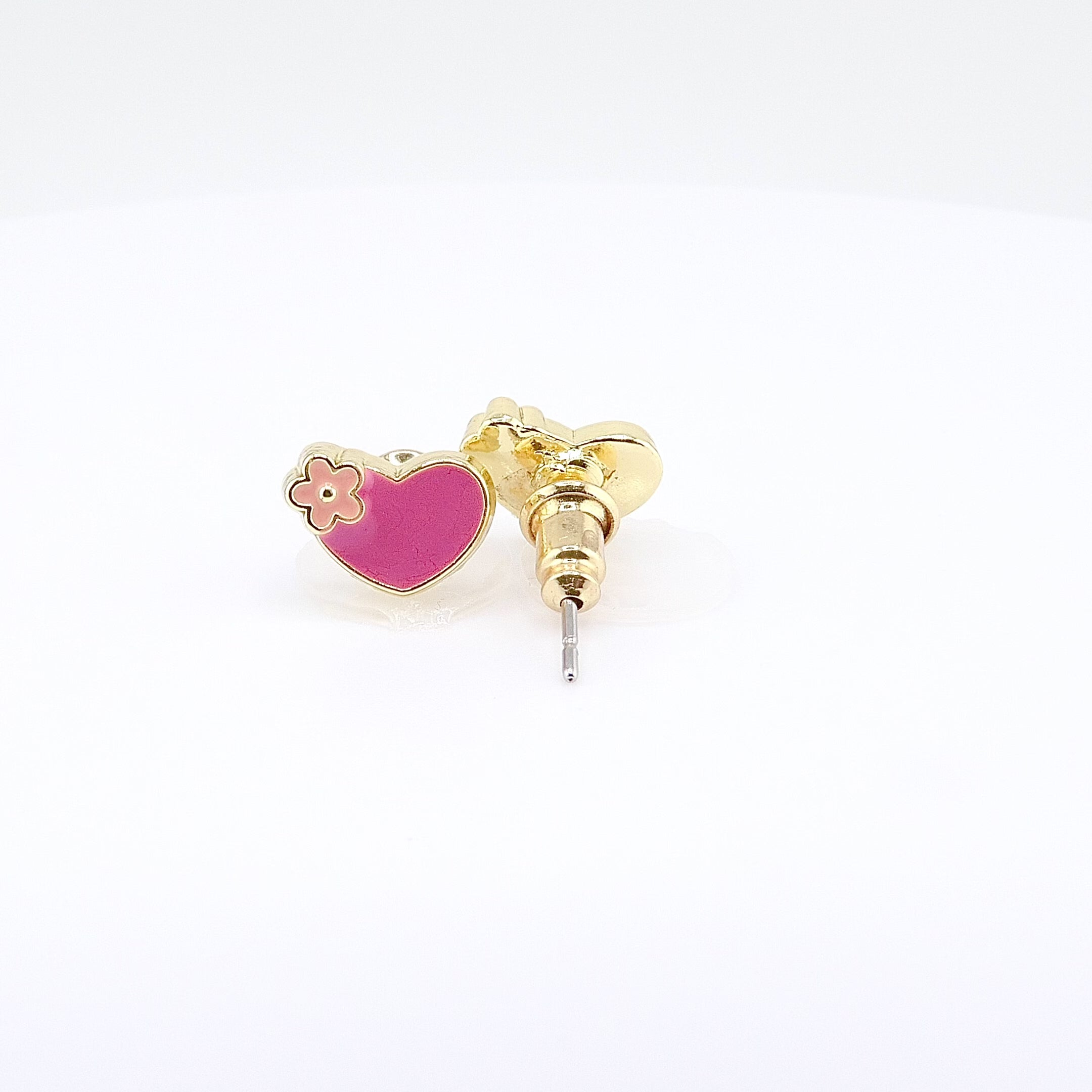Kids Hypoallergenic Stud Earrings | Hearts and Flowers