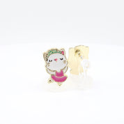 Kids Clip-on Earrings | Kitty Ballerina