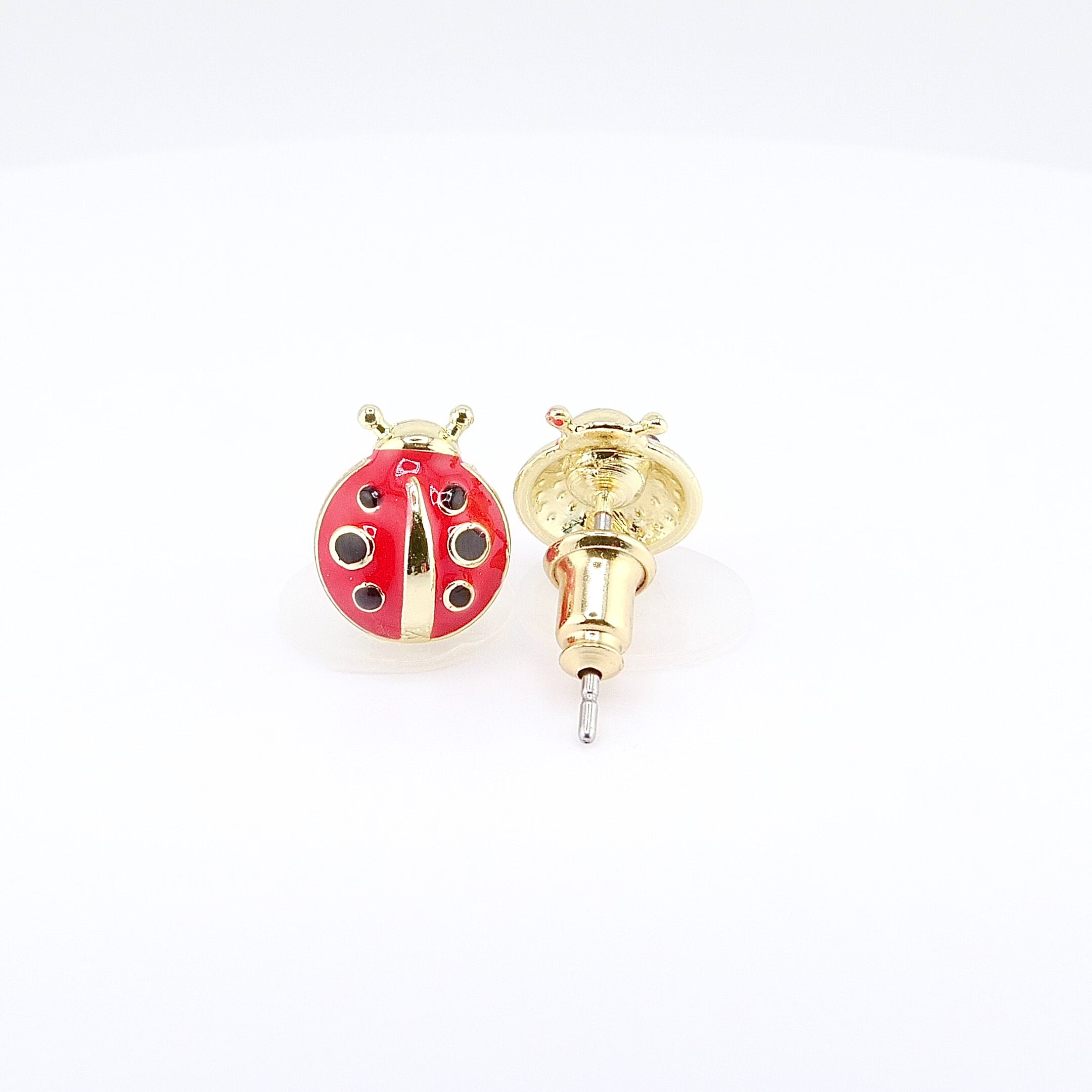 Kids Hypoallergenic Stud Earrings | Easter Little Ladybug