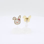 Kids Clip-on Earrings | Easter Bouncy Bunny