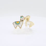 Kids Clip-on Earrings | Easter Glama Llama
