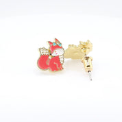 Kids Hypoallergenic Stud Earrings | Easter Fancy Fox