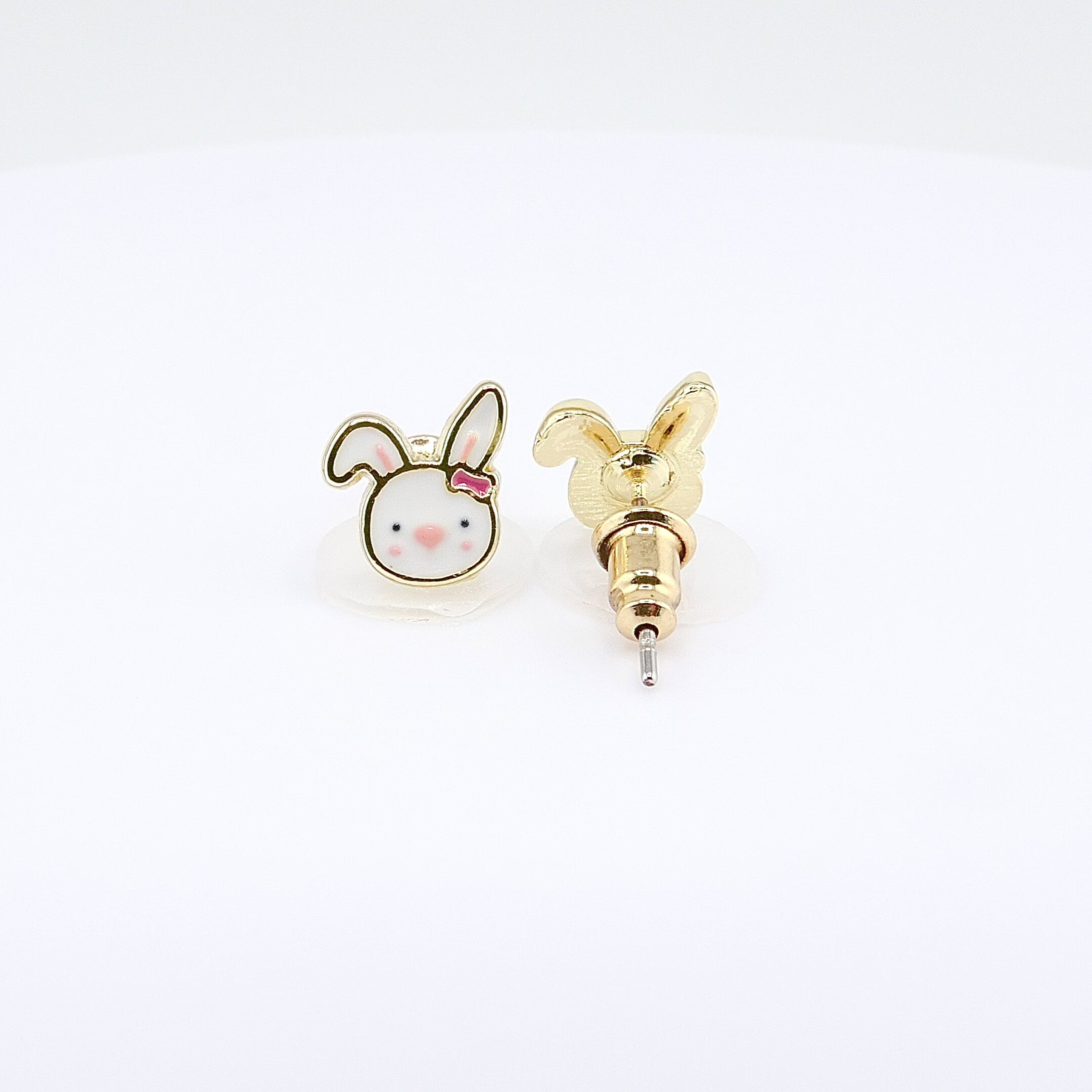 Kids Hypoallergenic Stud Earrings | Easter Bouncy Bunny