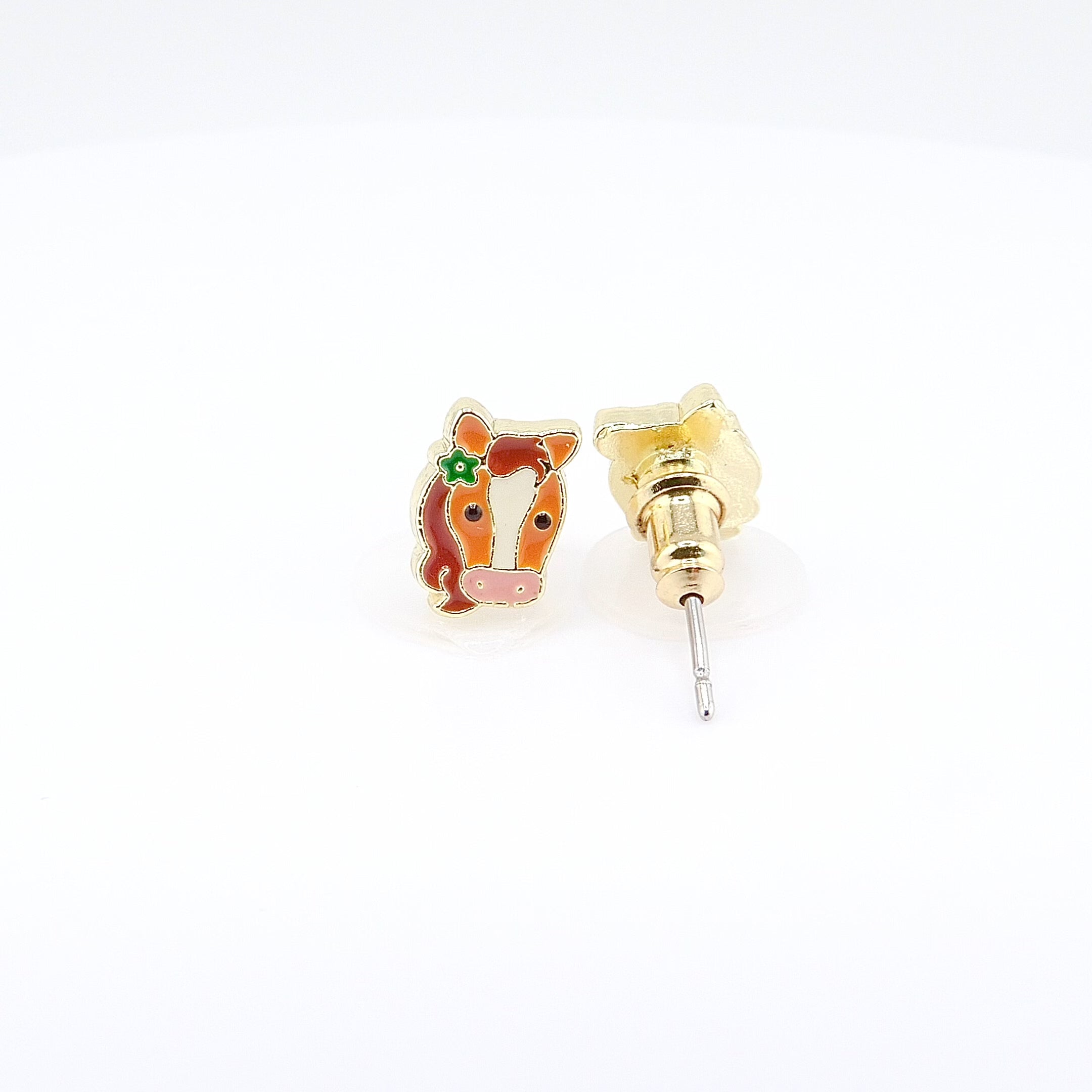 Kids Hypoallergenic Stud Earrings | Easter Pretty Pony