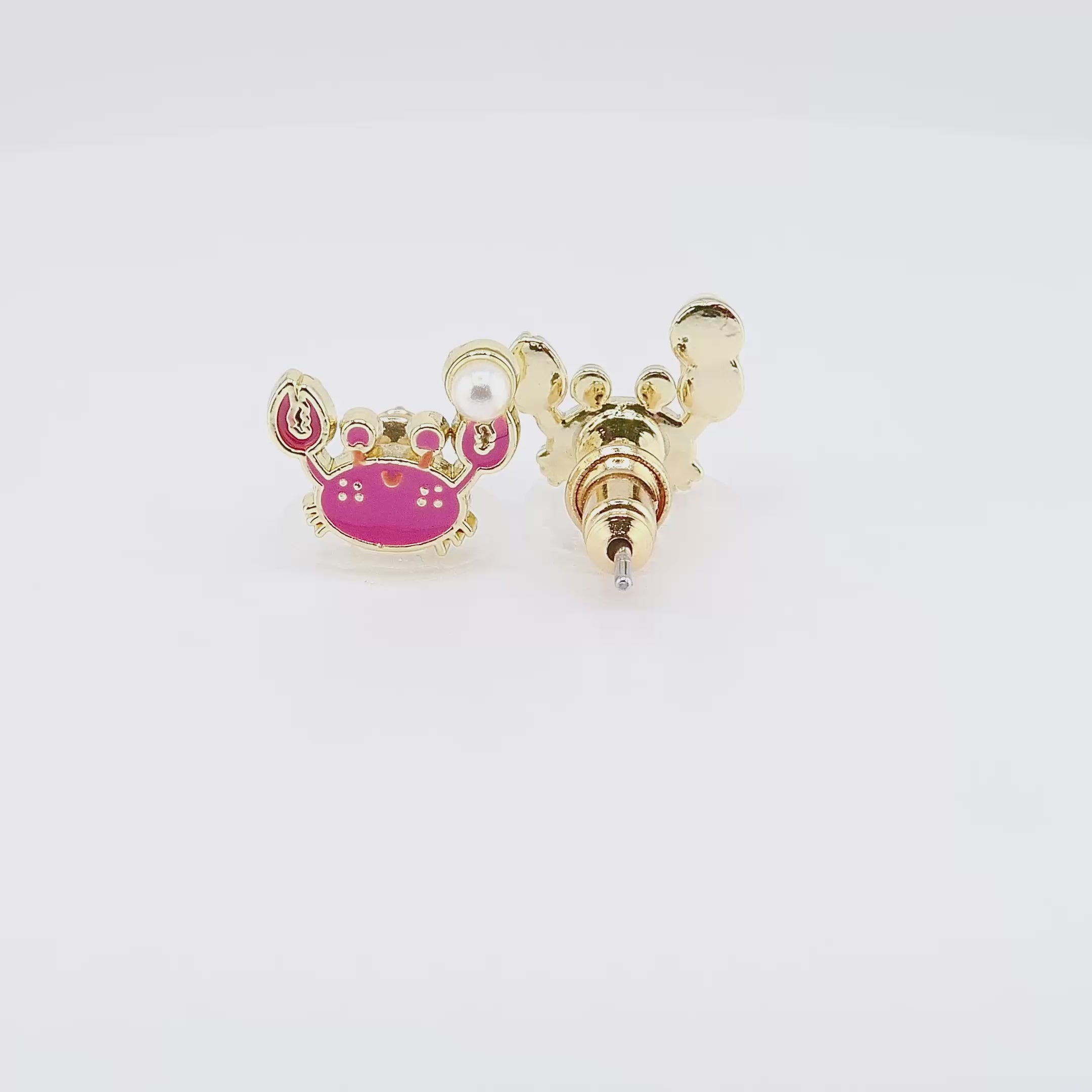 Kids Hypoallergenic Stud Earrings | Happy Crab