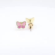Kids Hypoallergenic Stud Earrings | Easter Sweet Pink Butterfly