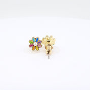 Kids Hypoallergenic Stud Earrings | Easter Rainbow Daisy