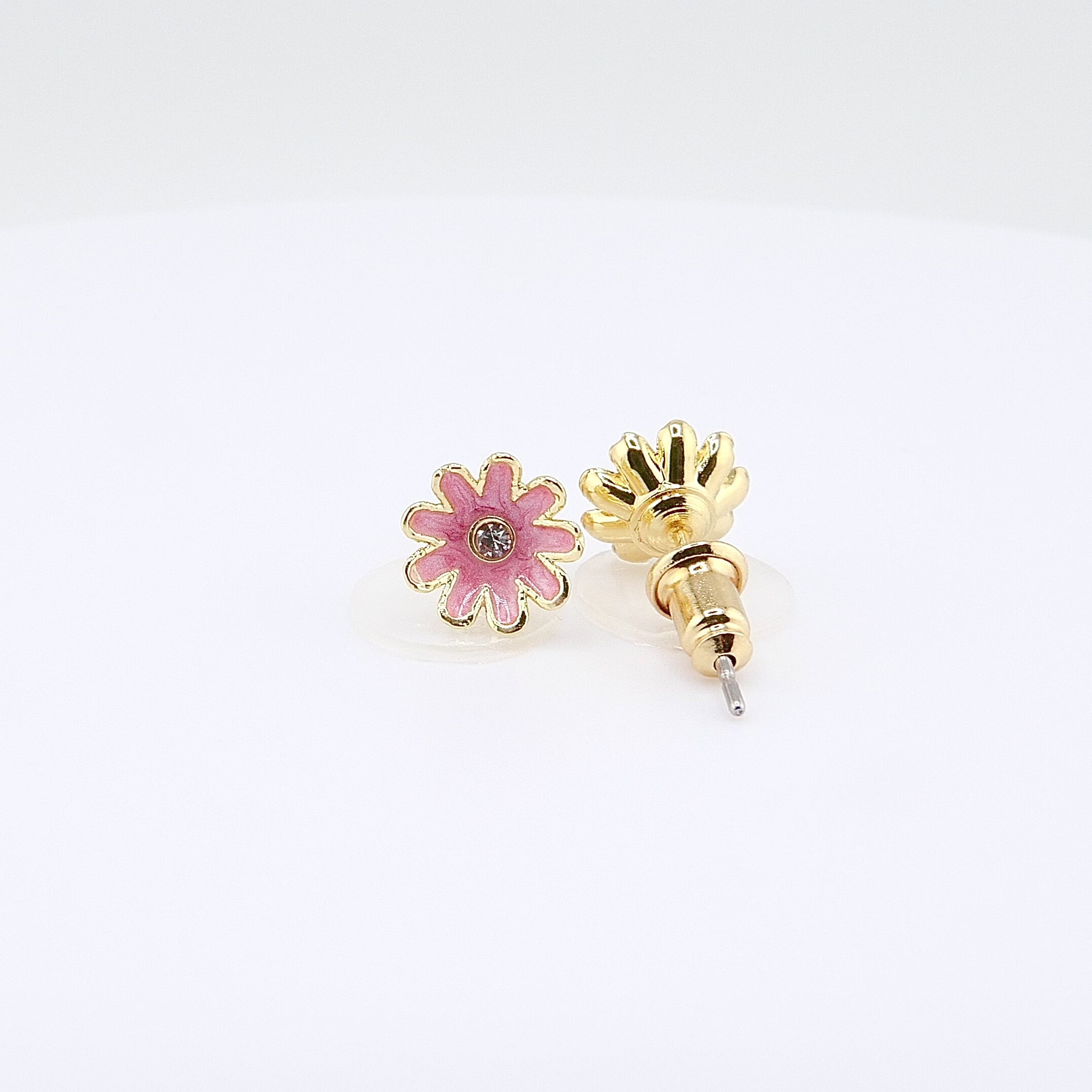 Kids Hypoallergenic Stud Earrings | Easter Pink Daisy