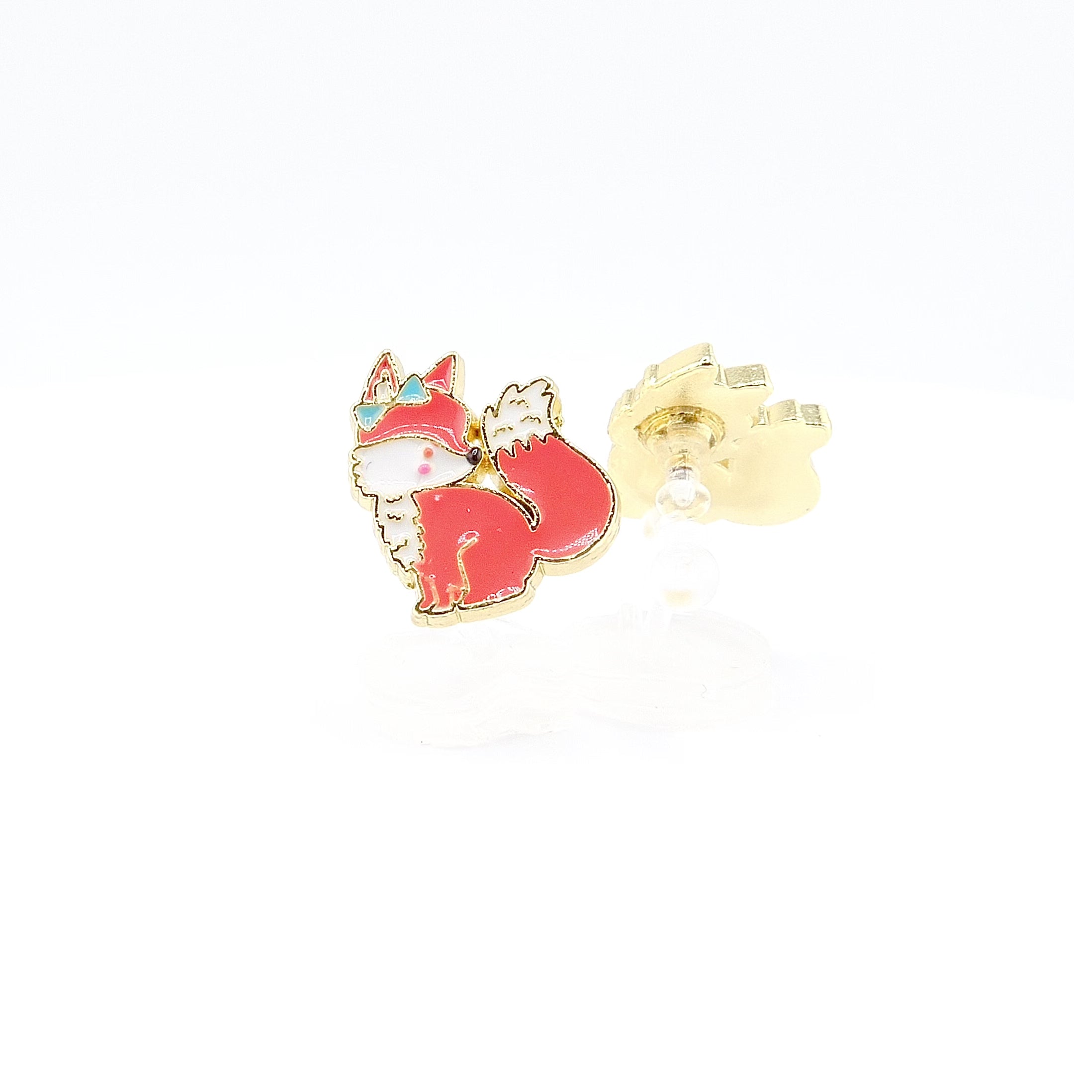 Kids Clip-on Earrings | Easter Fancy Fox