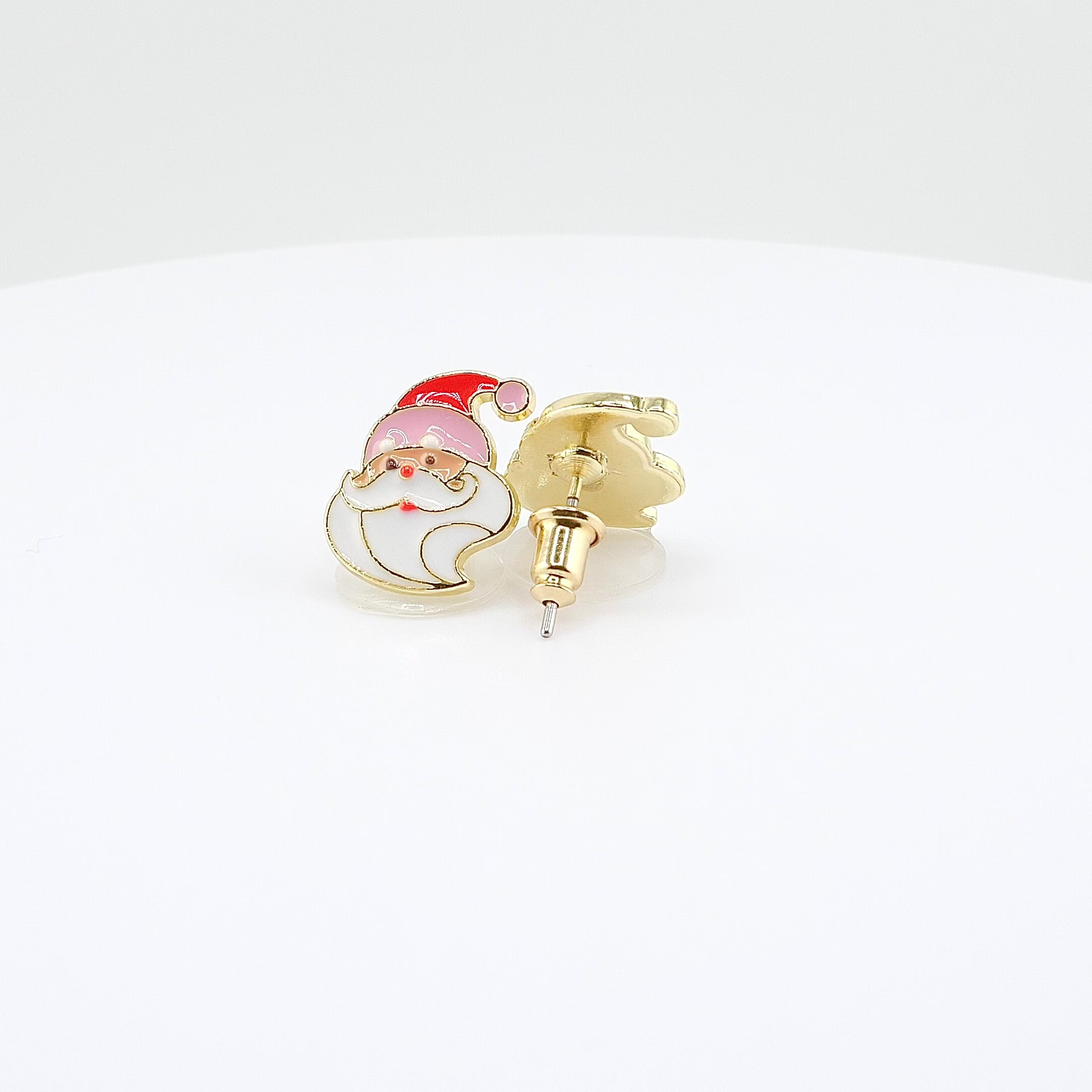 Holly Jolly Santa Stud Earrings