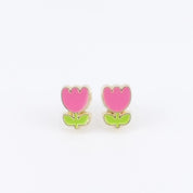 Kids Hypoallergenic Stud Earrings | Easter Tiny Tulip